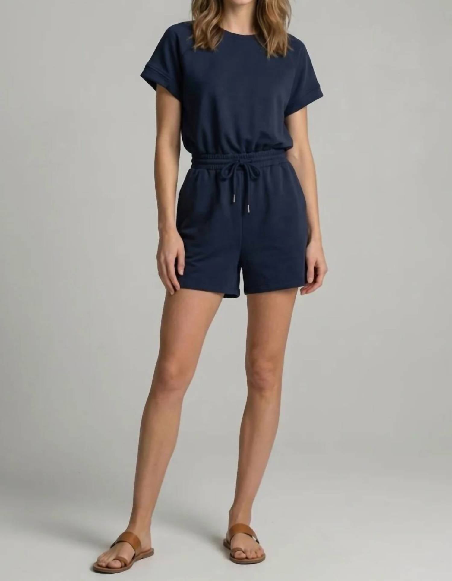 Doe And Rae - Buttery Soft Back-Cutout Romper
