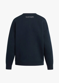 Favorite Daughter Favorite Sister Heart Logo Sweatshirt in navy - women's top - view 6