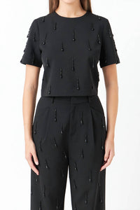 Endless Rose - Beaded Top