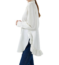 Touché - SHIRT WITH FRILL HEM TOP