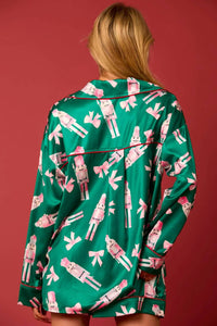 Peach Love - Satin Nutcracker Pajama Set