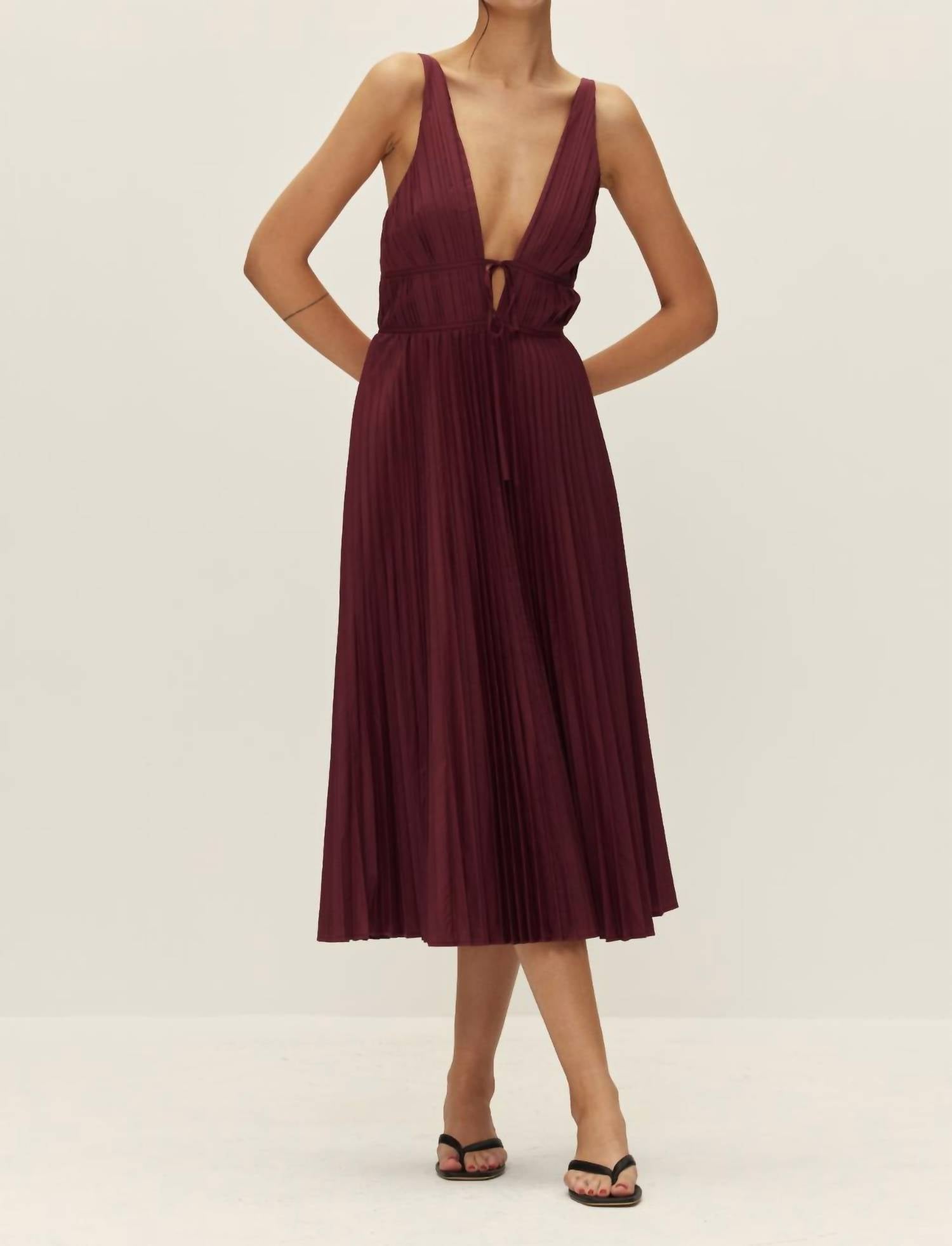 Elodie - Rosie Pleated Midi Dress