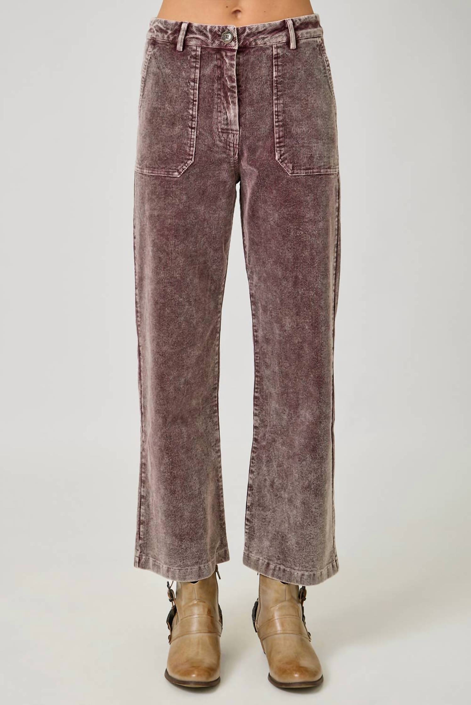 Mystree - Washed Corduroy Trousers
