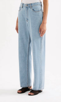 Nude Lucy Organic Relaxed Leg Jeans in 90s wash - women's jeans - alternate view