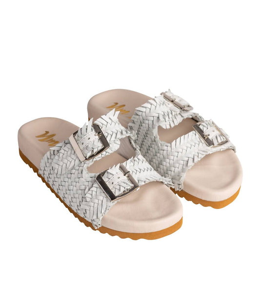 Naughty Monkey - Women's Intertwine Dual Woven Strap Slide