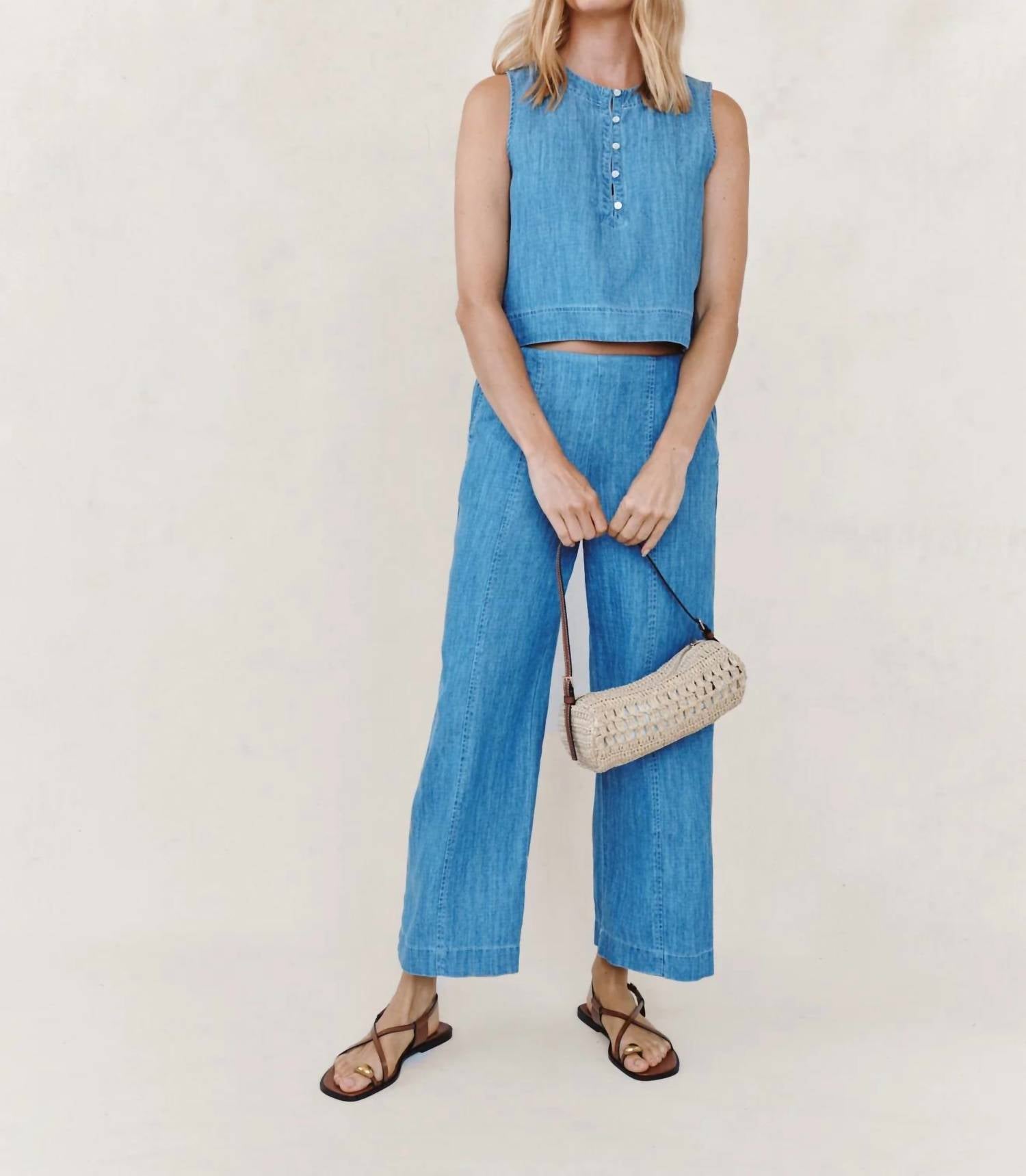 Bella Dahl - Sleeveless Placket Pullover Top