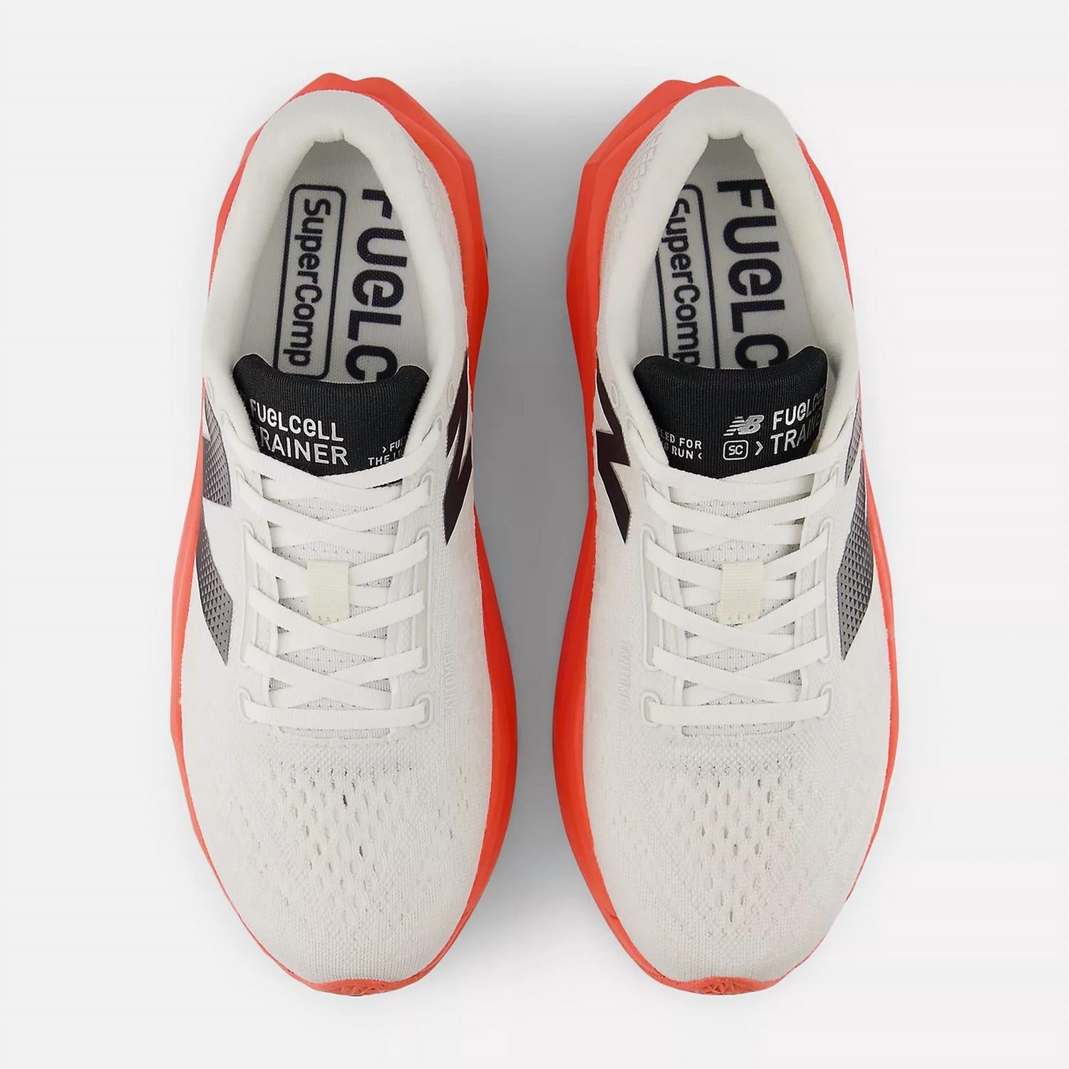 New Balance Men's Fuelcell Supercomp Trainer V3 Shoes in urgent red - men's sneaker - detail view