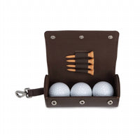 Brouk & Co. The Top Golf Travel Case in brown - men's bag - alternate view