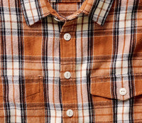 Taylor Stitch Crater Long Sleeve Button Down Shirt in brick plaid - women's shirt - alternate view