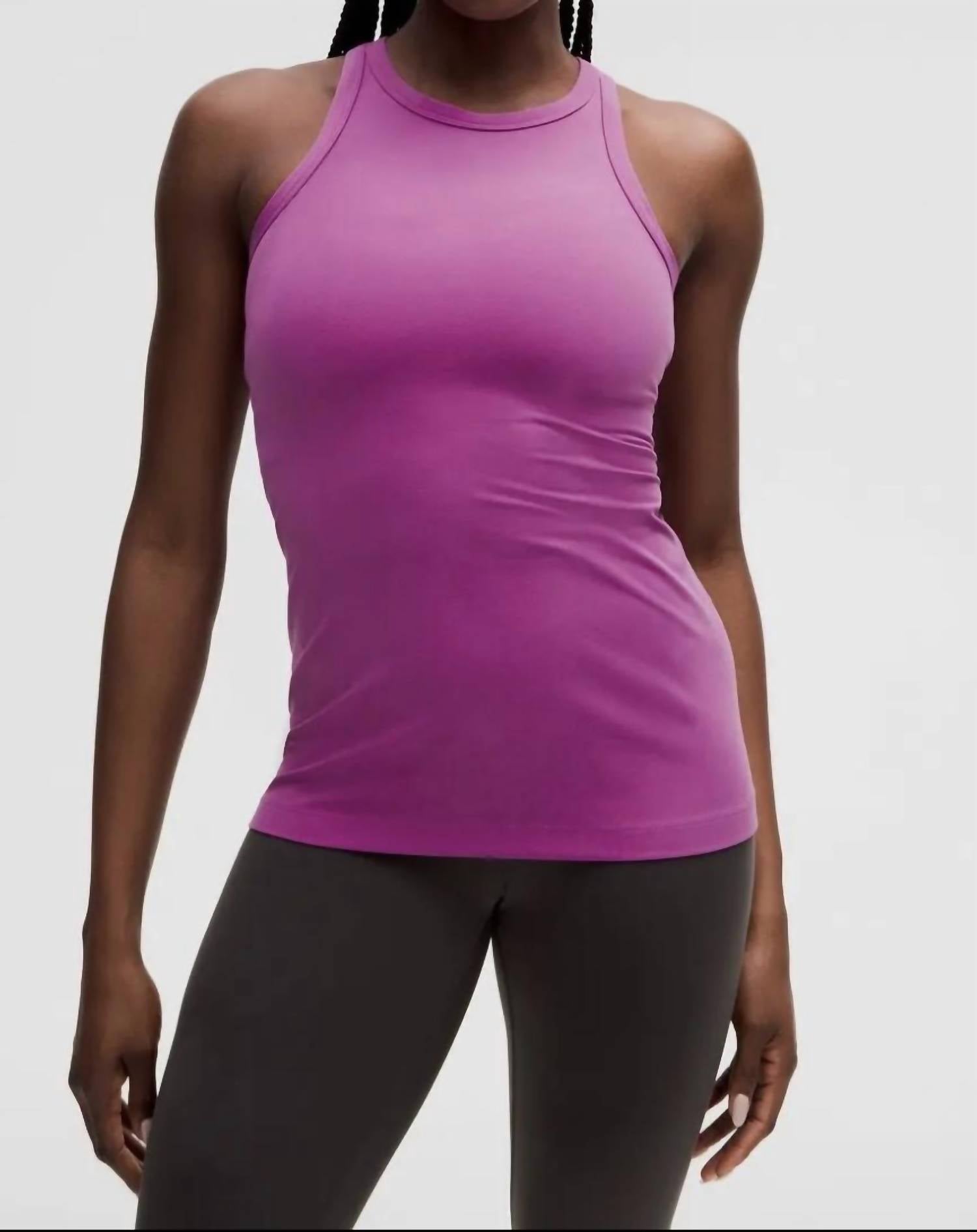lululemon Align Hip-Length Racerback Tank in magenta - women's tank top