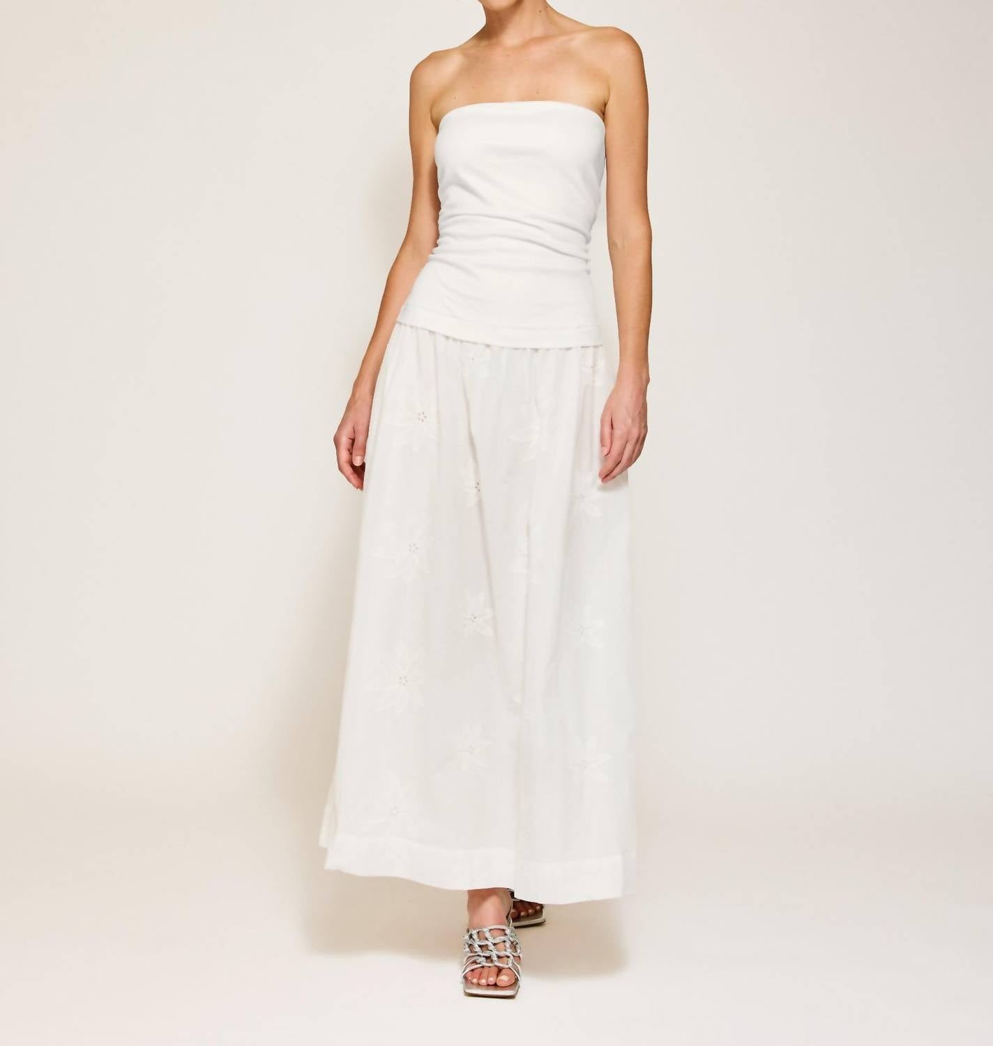 Line And Dot - Emberly Mix- Media Dress
