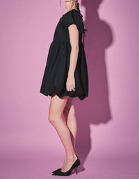 English Factory - BUBBLE SCOOP NECK DRESS