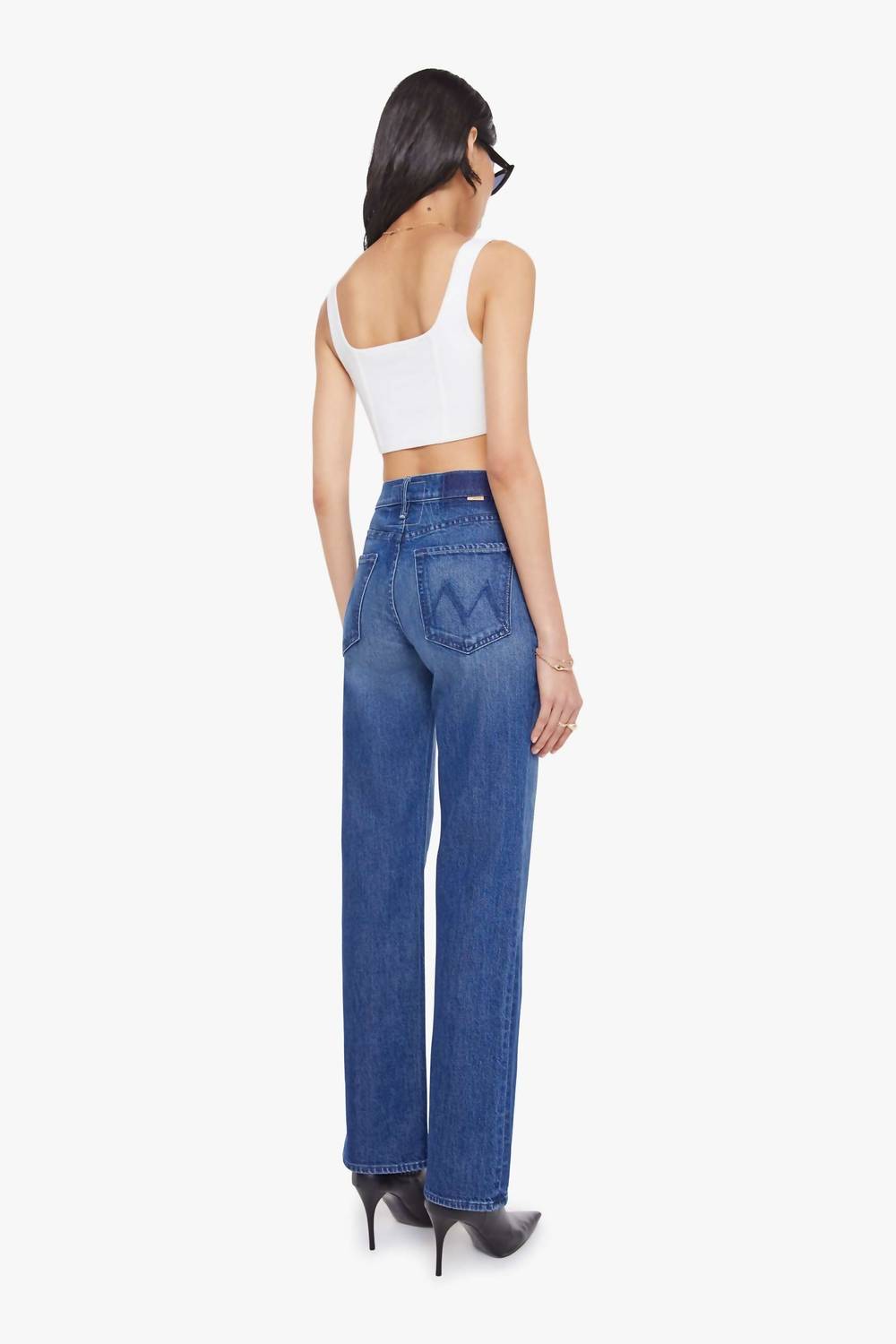 Mother - Kick It High Rise Straight Leg Jeans