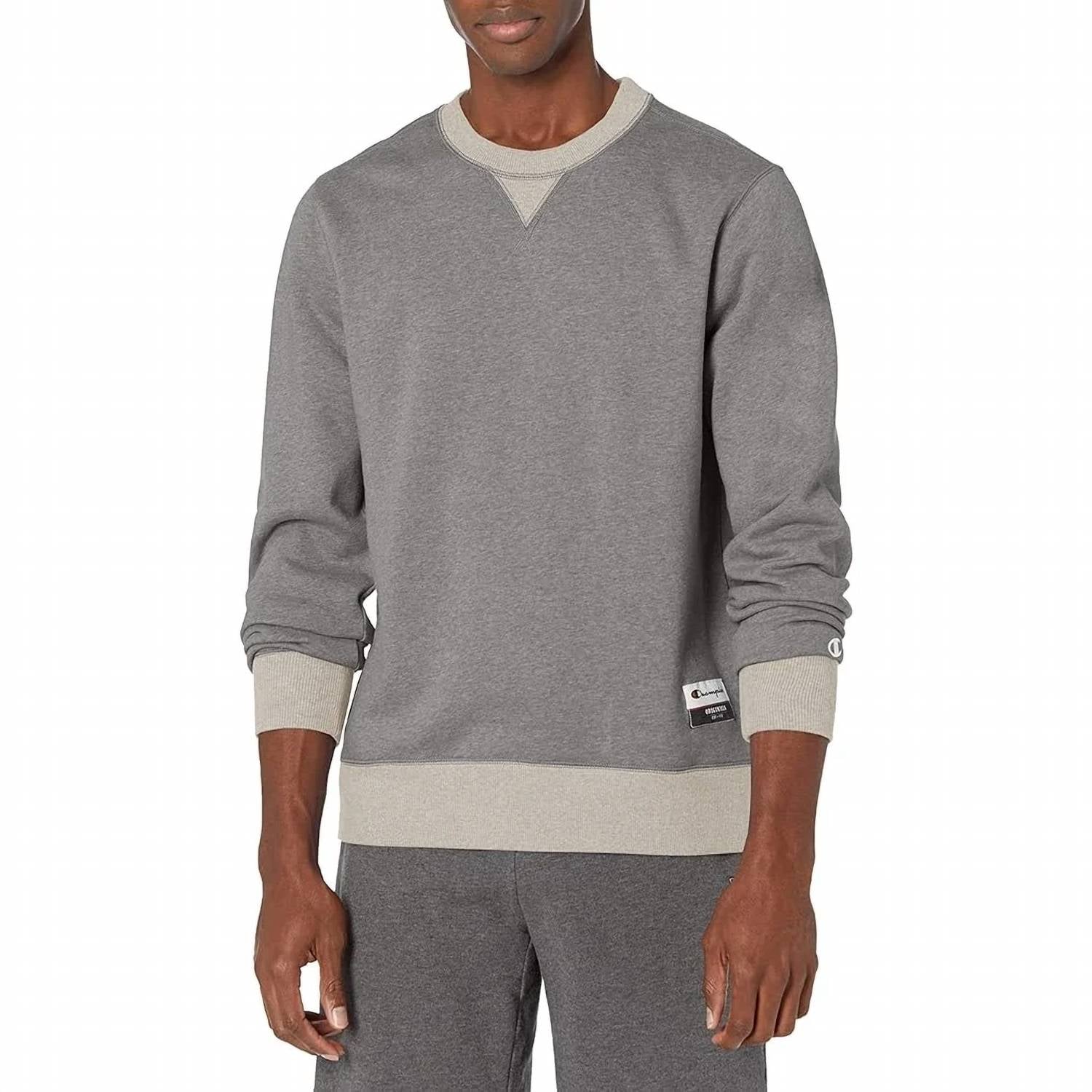 Champion - Sueded Fleece Pullover Crew Neck Sweatshirt