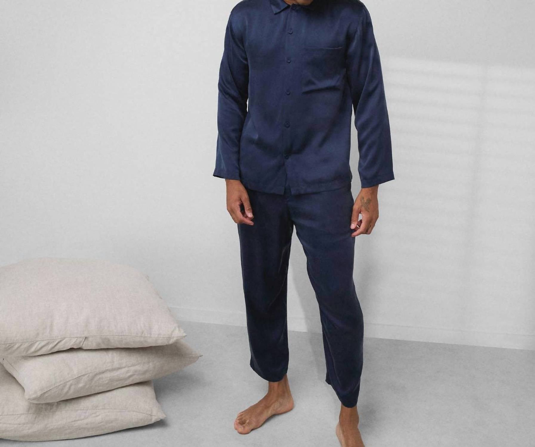 Lunya - Men's Washable Silk Button Up Set