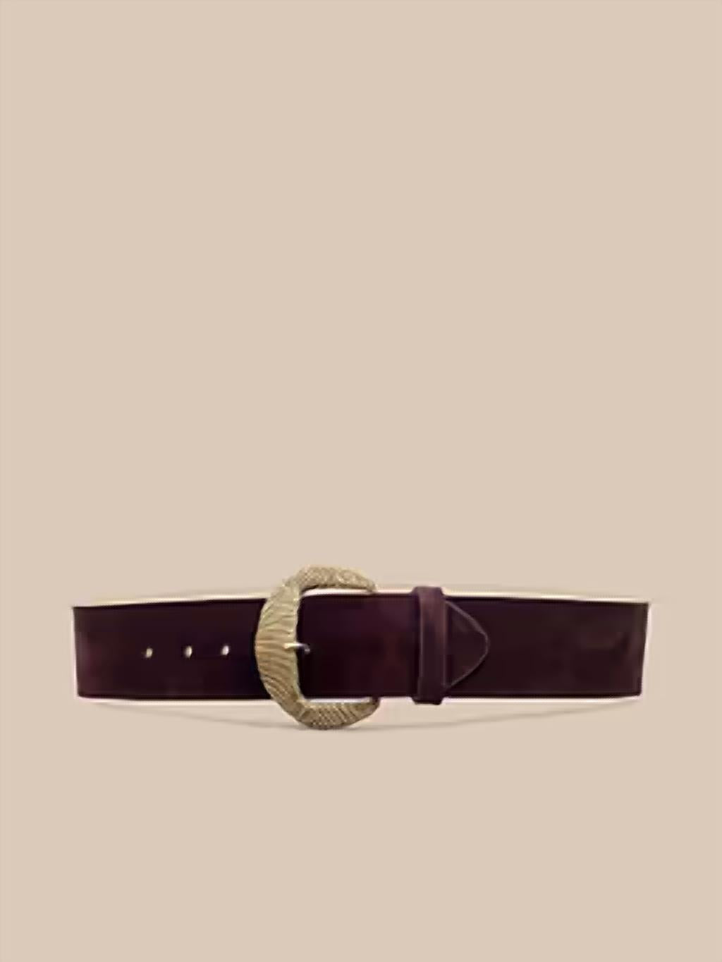 L'Agence - Women's Textured Hammered Belt