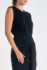 Elan - Sleeveless With Front Slit Dress