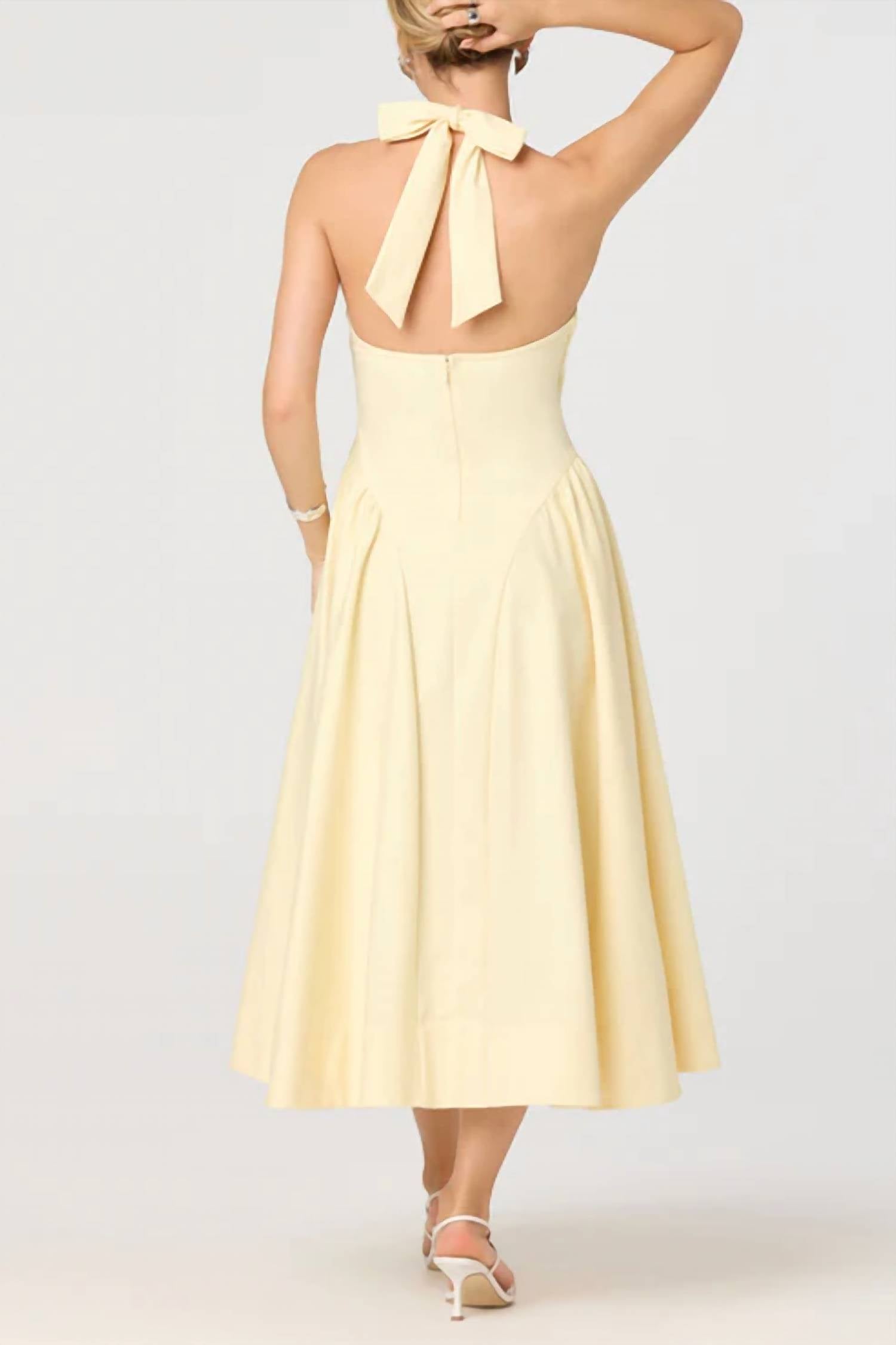 Astr - Meanna Halter Midi Dress