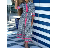 Vilagallo - Brenda Ikat Shirtwaist Dress