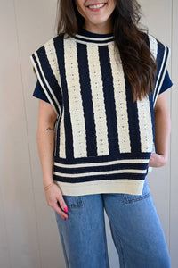 Frnch - Moss Street Stripe Side Tie Top