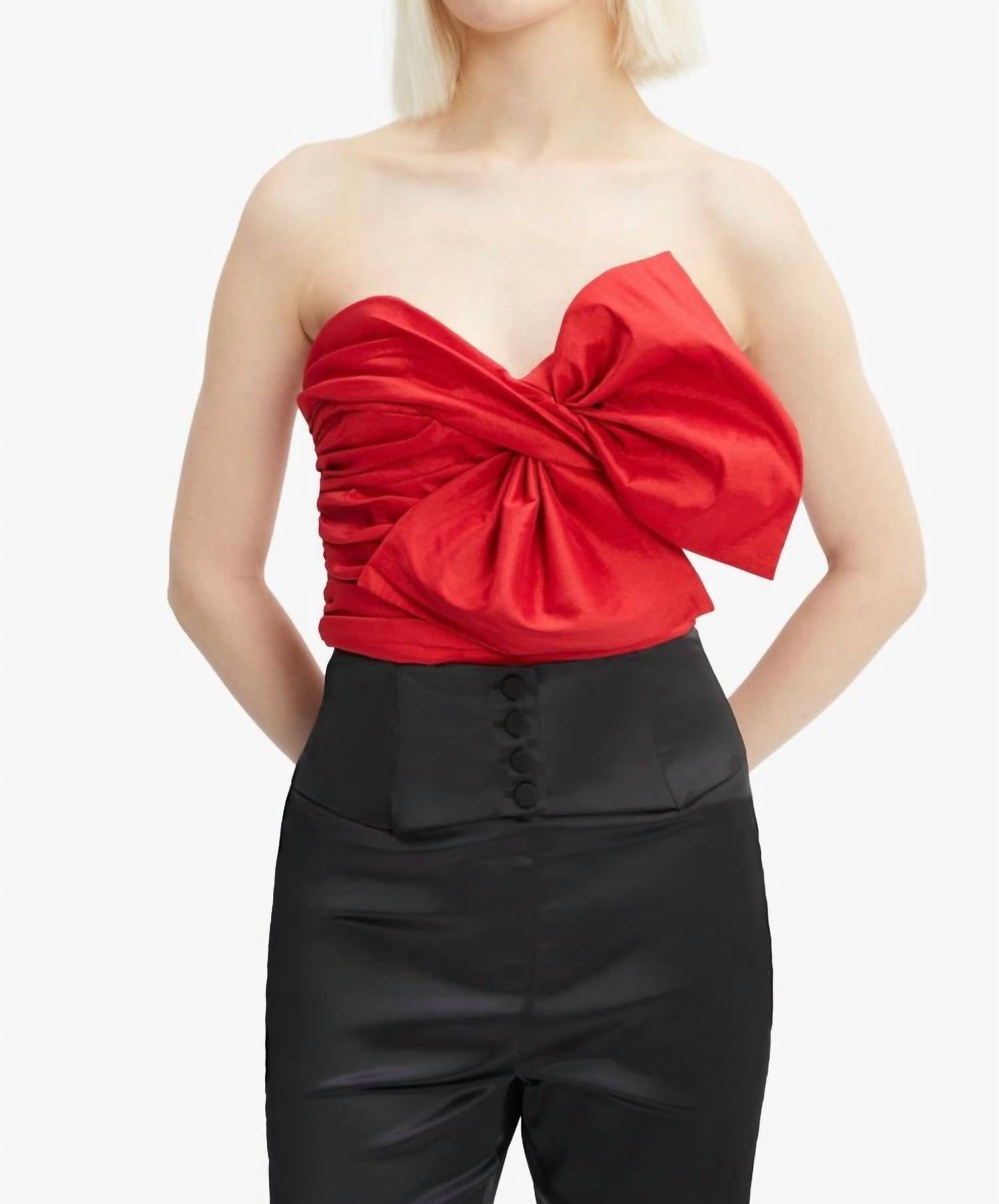 Bardot - Lexana Bow Bustier Top
