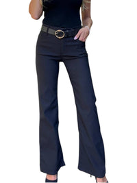 BEVY FLOG Amy Jeans in black stripe - women's jeans - detail view