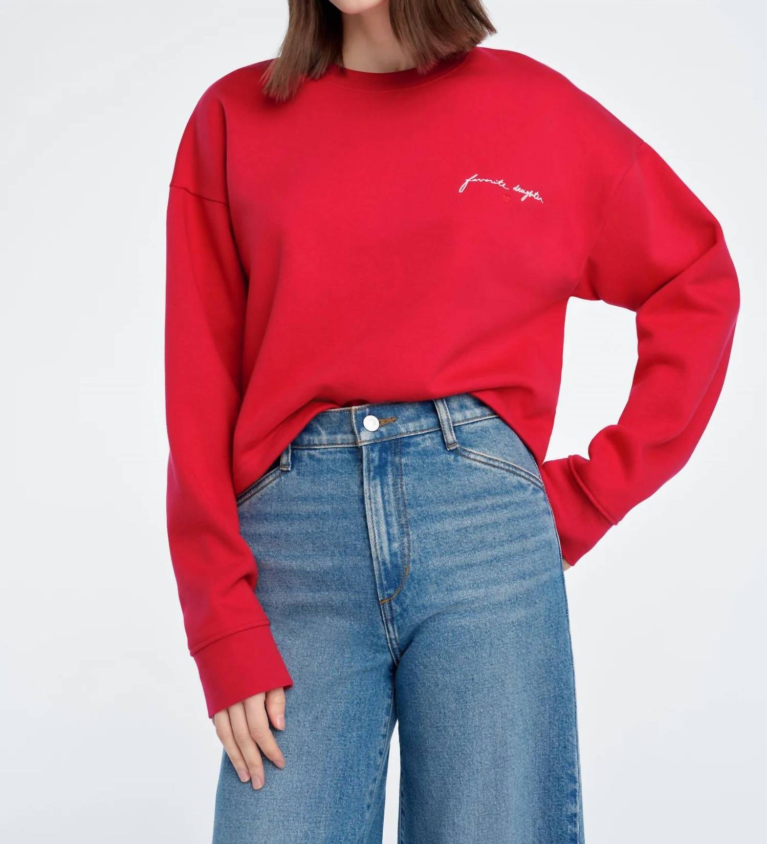 Favorite Daughter - The Cropped Signature Sweatshirt