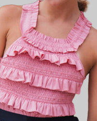 Teija - Sleeveless Ruffle Top