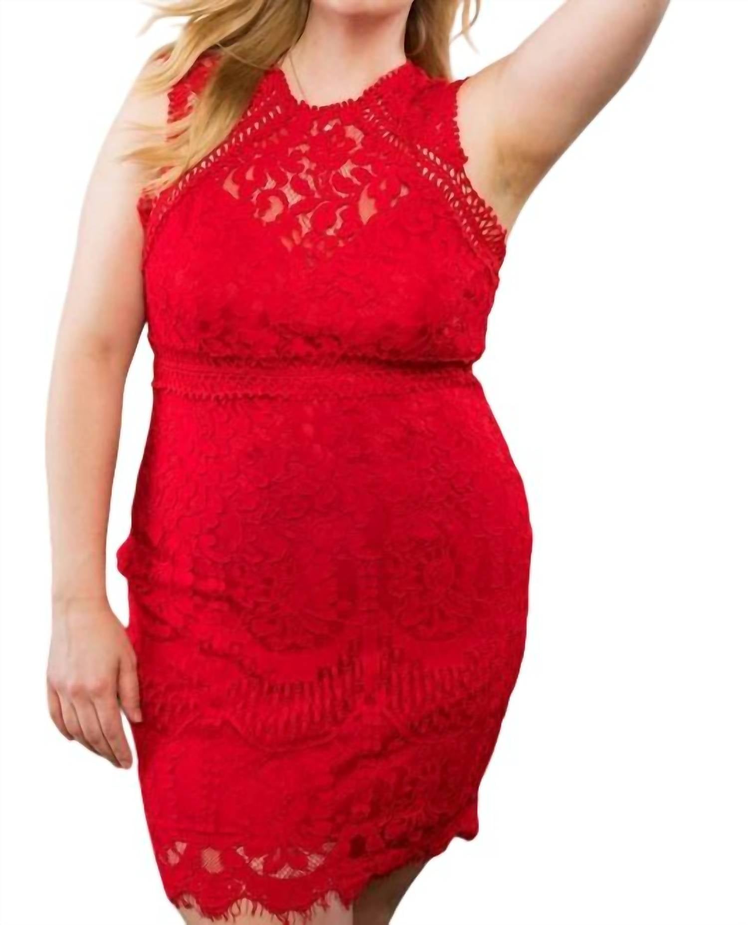 Mainstrip - Crochet Lace Dress - PLUS