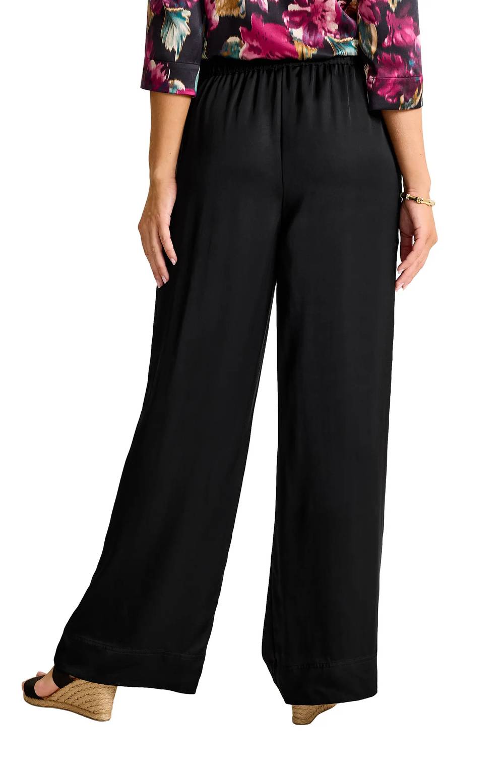Tommy Bahama - Satin High Rise Wide-leg Pants