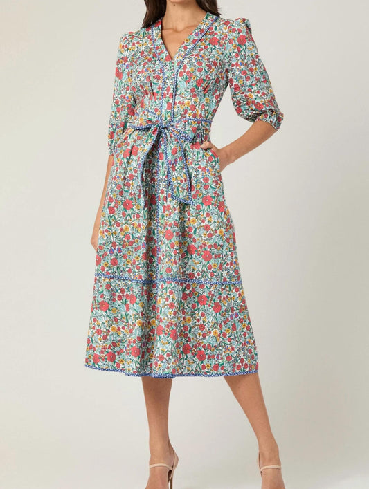 Shoshanna - Highland Floral Midi Dress