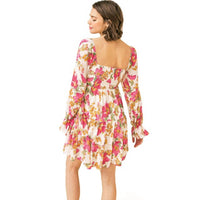 Flying Tomato - Floral Print Mini Dress