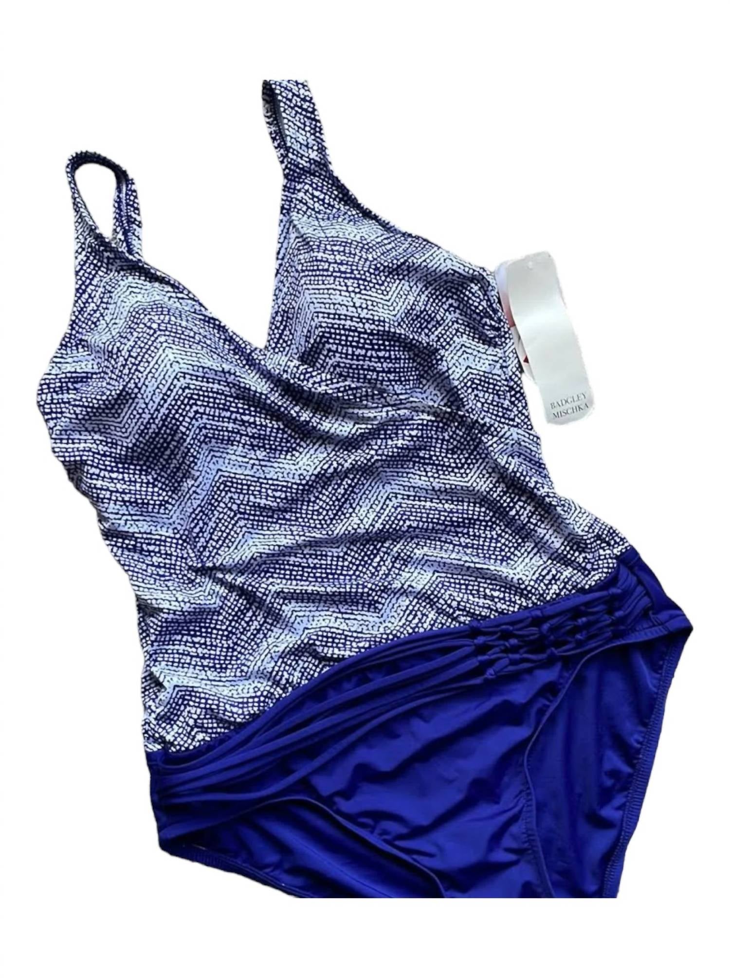 Badgley Mischka - Gisele Surplice One Piece Swimsuit