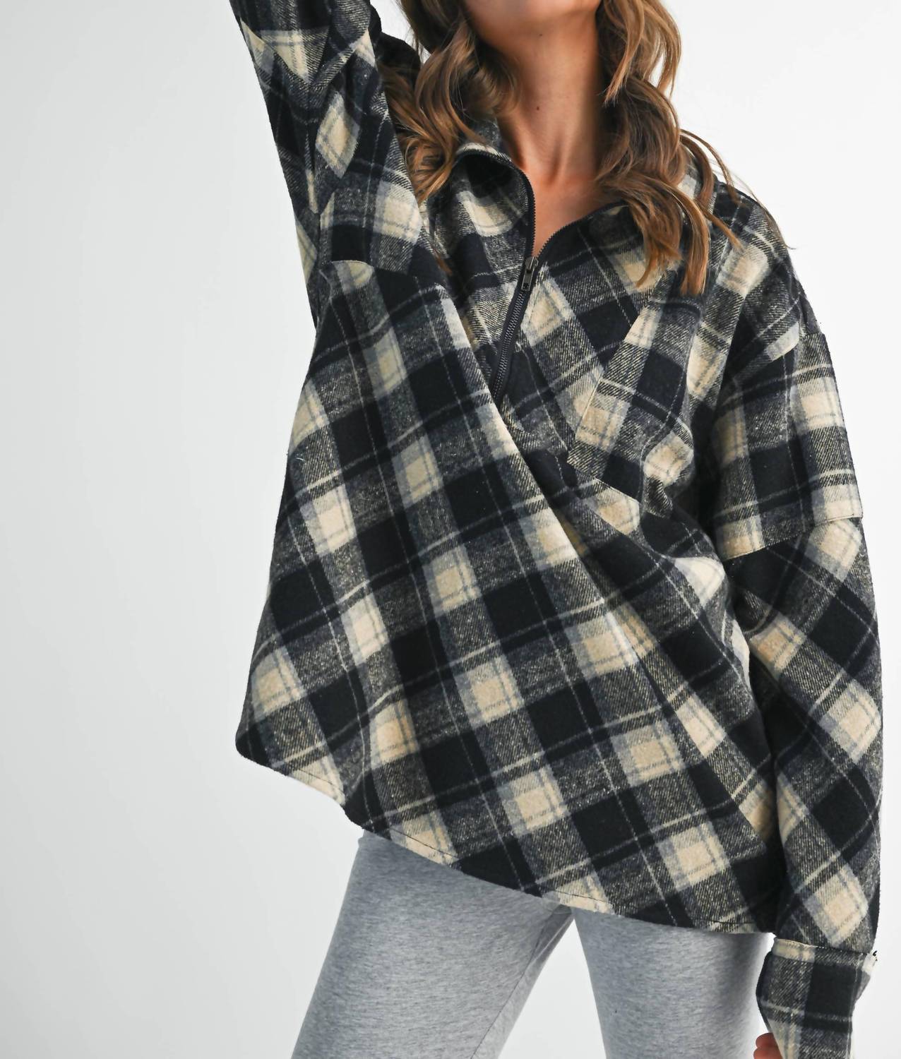 Aemi + Co - Mya Plaid Pullover Top