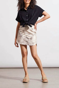 Tribal - Shirt With Raw Edge Hem