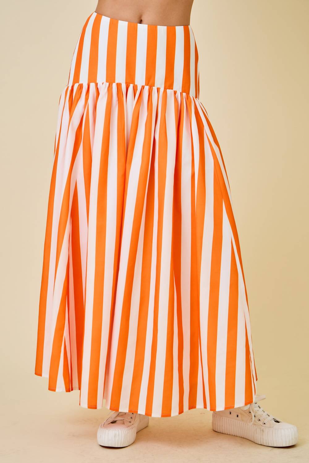 Day + Moon - Striped Maxi Skirt