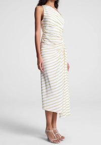 A.L.C. Carolyn Dress in canary stripe - women's dress - view 5
