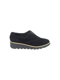 Clarks Women's Sharon Sail Shoes in black - women's flats - detail view