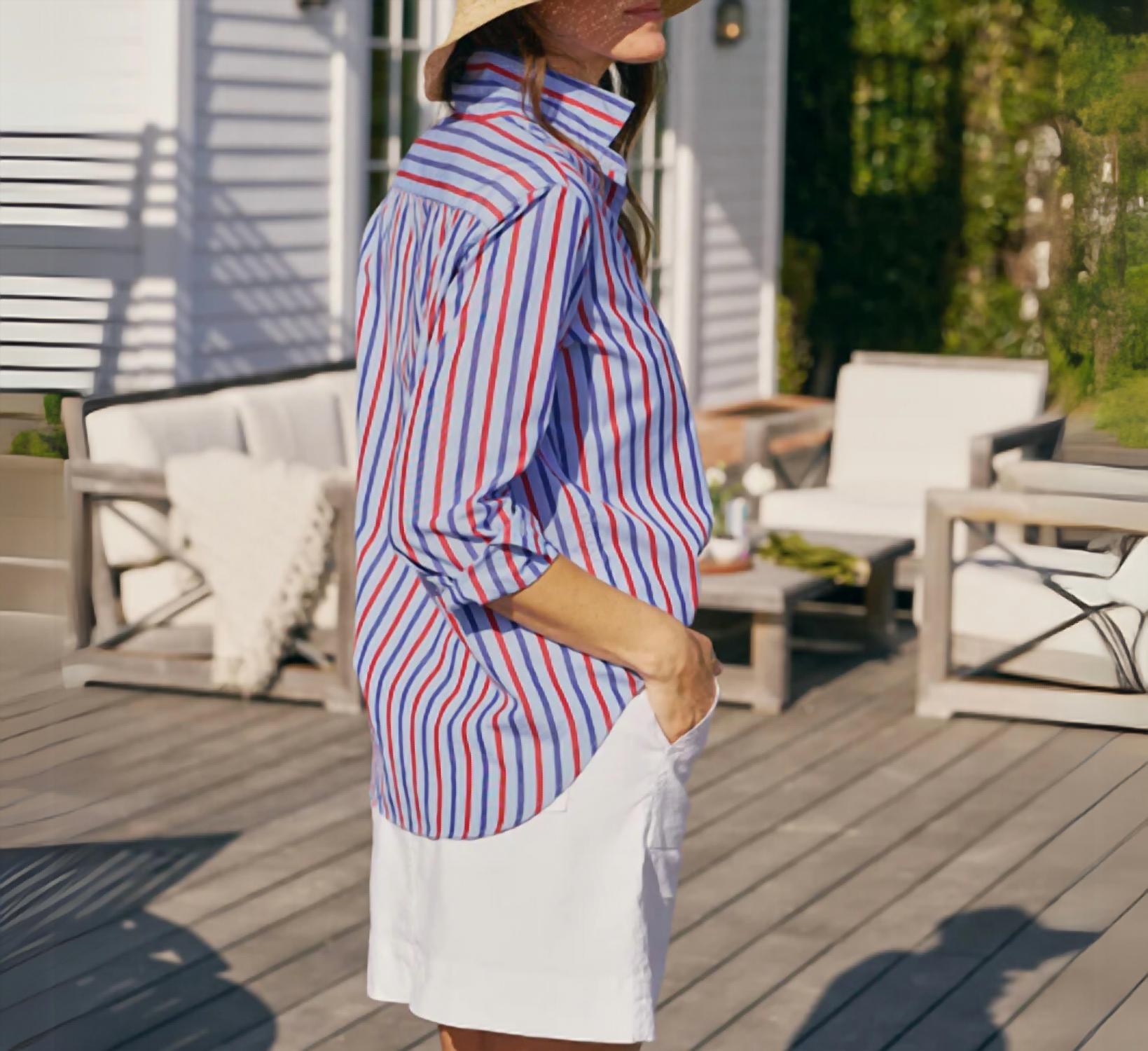 Frank & Eileen - Relaxed Button-up Stripes Shirt