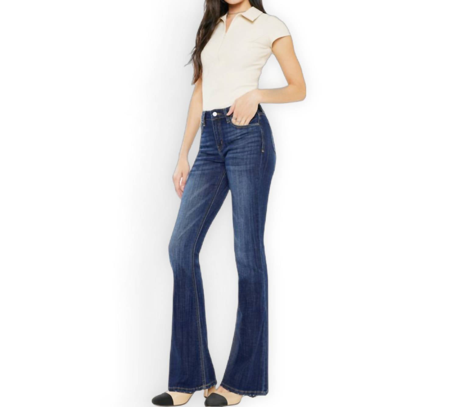 Kancan - Heading West Flare Jeans