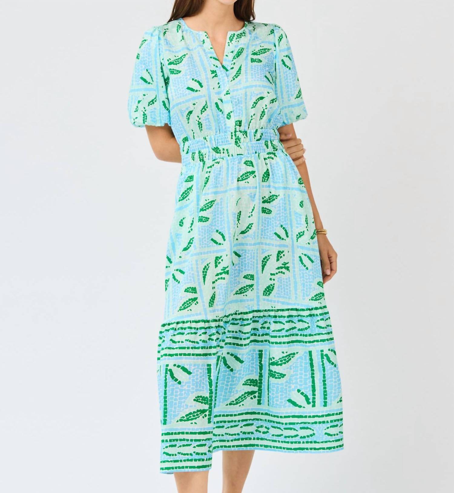 Mary Square - Tracey Trellis Tiles Dress