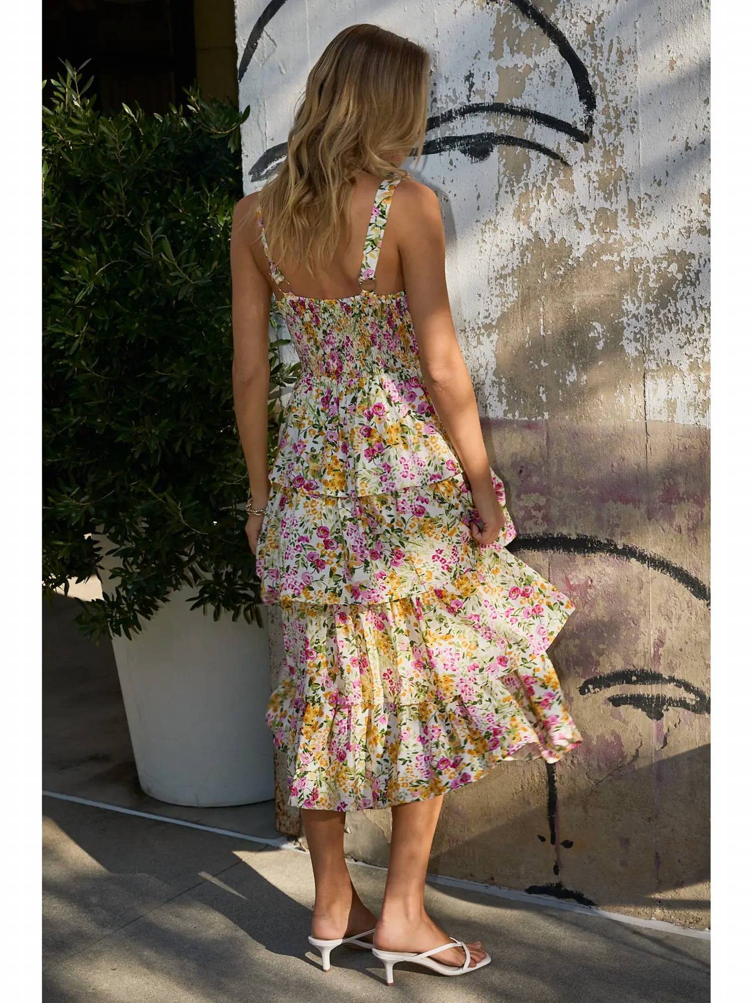 Gilli - Ellie Layered Tiered Midi Dress