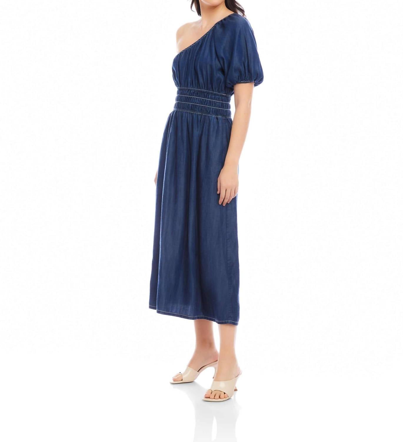 Fifteen Twenty - Abilene One Shoulder Midi Dress