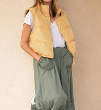 Mauritius - Ellice Leather Puffer Vest