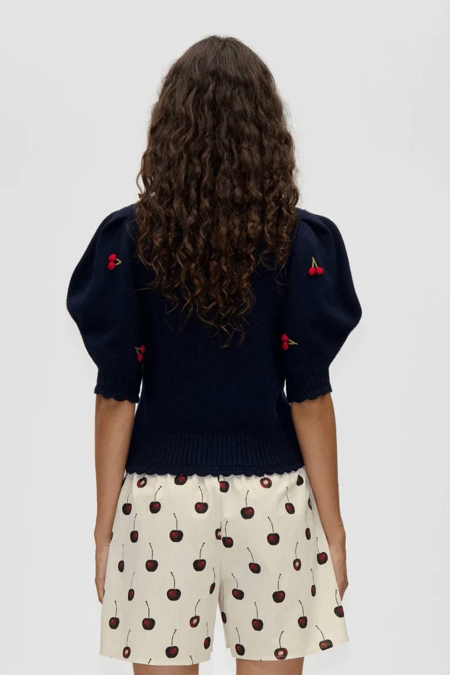 Stine Goya - Bobble Knit Polo Cardigan