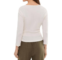 Michael Stars - Sylvie V-neck Shirred Sides Tee
