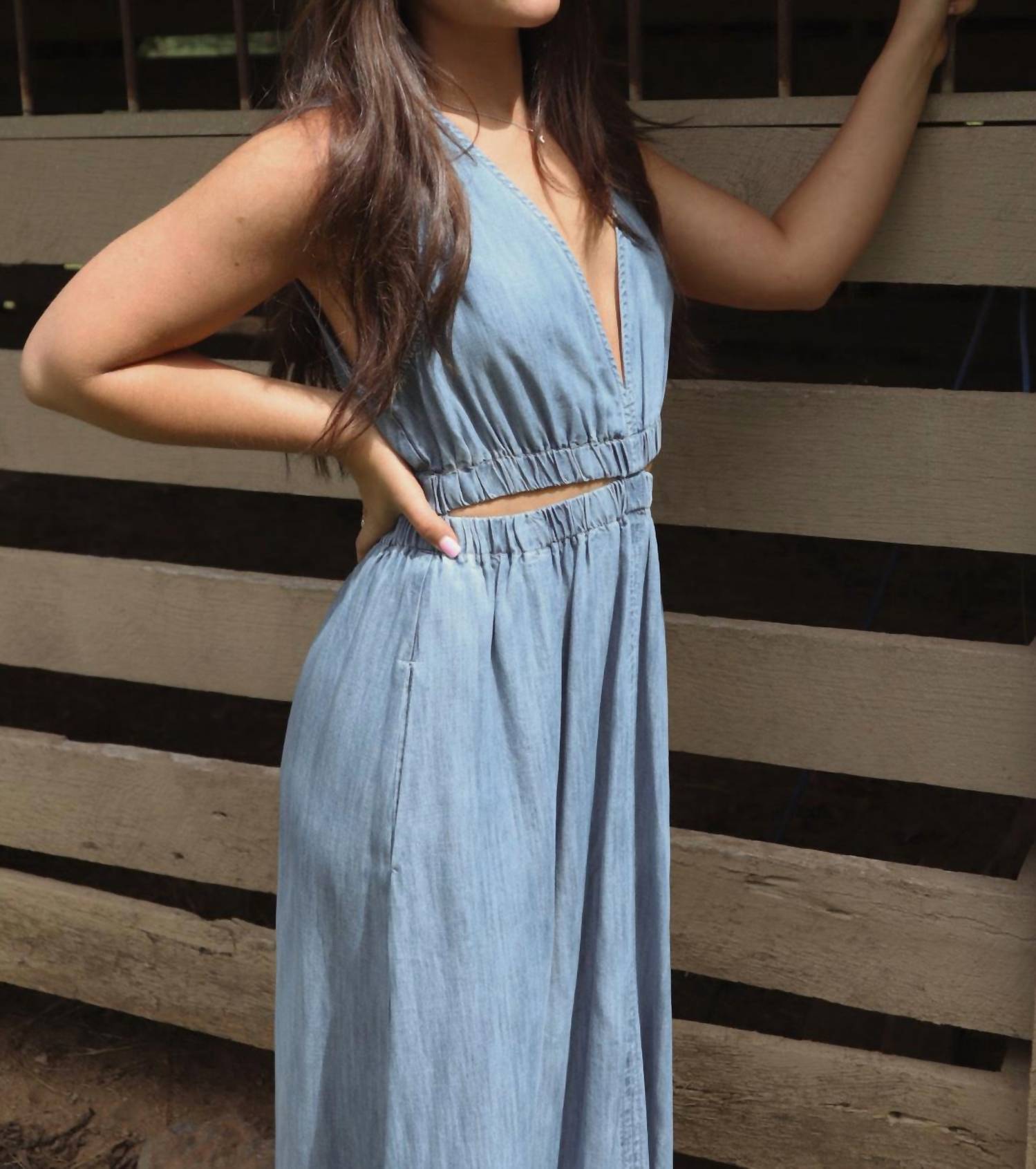 Elan - Lennon Denim Dress