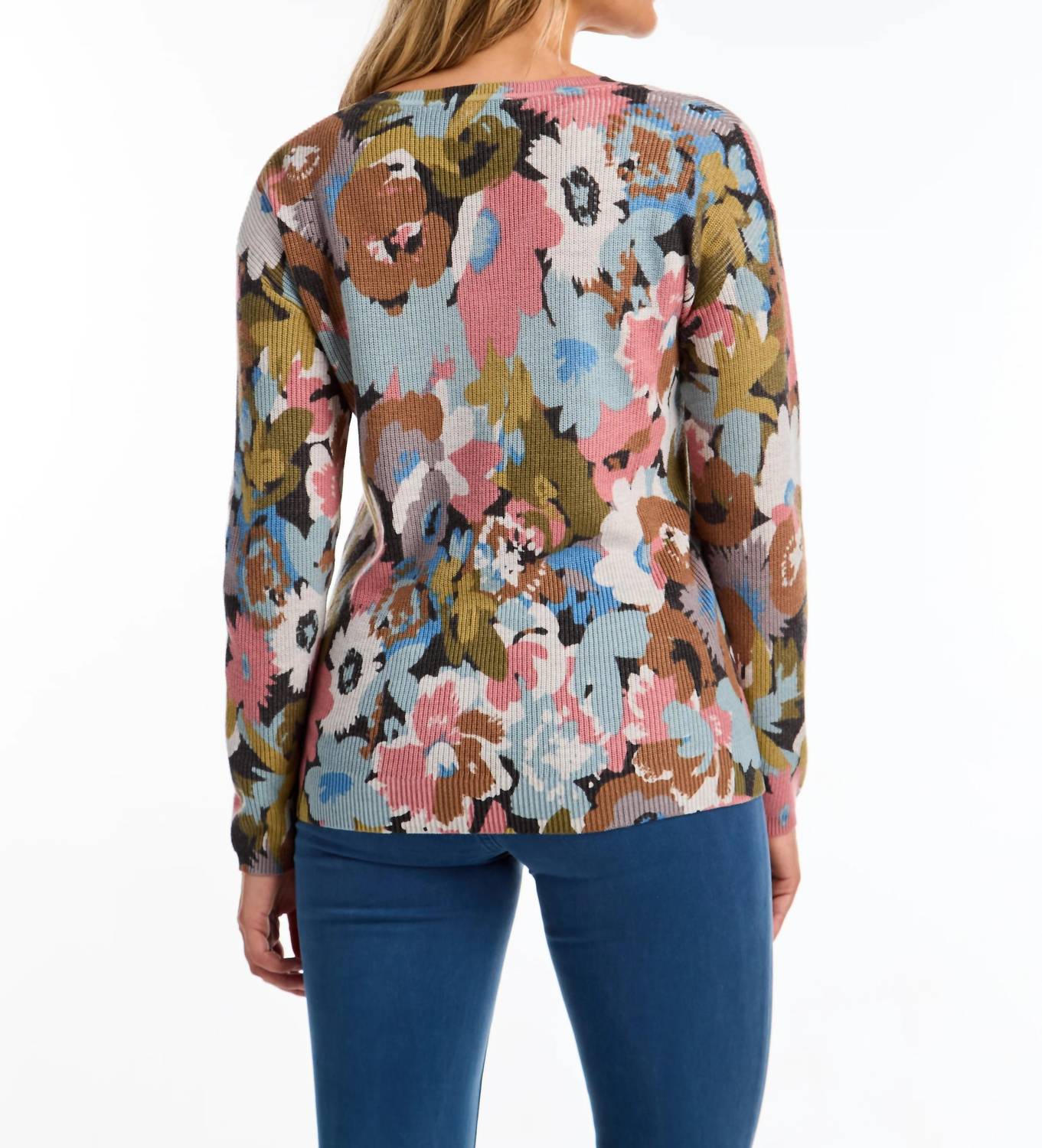 Fdj - Paulla Printed V-neck Sweater