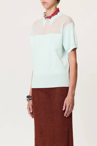 Plan C - Intarsia Crew Neck Top