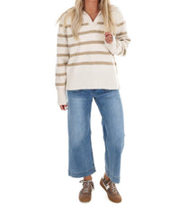 In February - Cozy Current Stripe Sweater